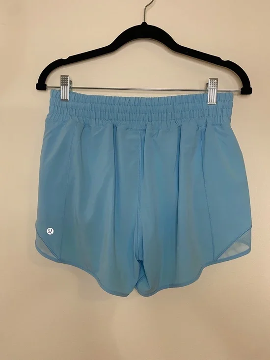 Lululemon Hotty Hot High-Rise Lined Short 4" Blue Chill Women's 8 - Picture 7 of 11